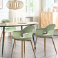 Set Of 2 Dining Chairs Light Green Utica