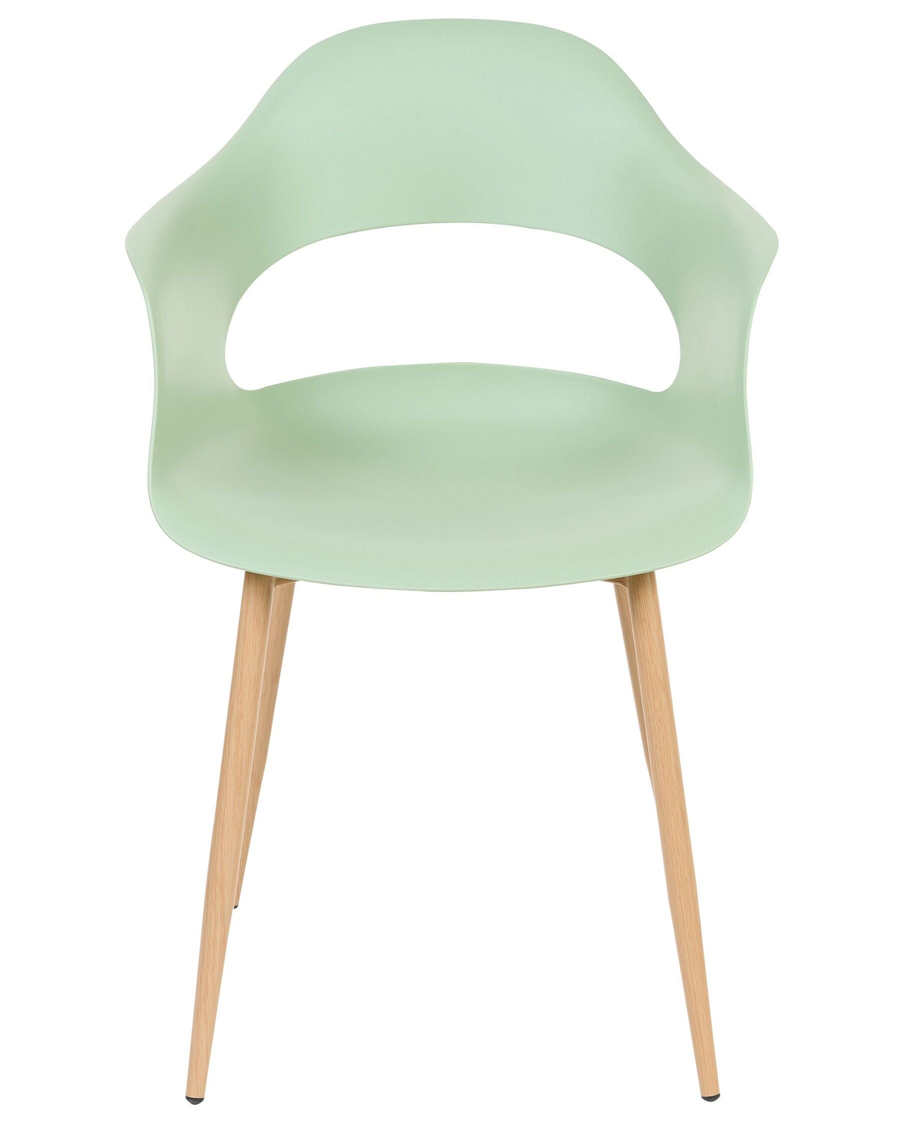 Set Of 2 Dining Chairs Light Green Utica