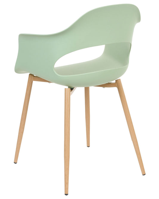 Set Of 2 Dining Chairs Light Green Utica