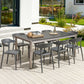 Set Of 8 Dining Chairs Dark Grey Gubbio