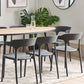 Set Of 8 Dining Chairs Dark Grey Gubbio