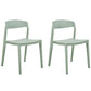 Set Of 2 Dining Chairs Mint Green Somers