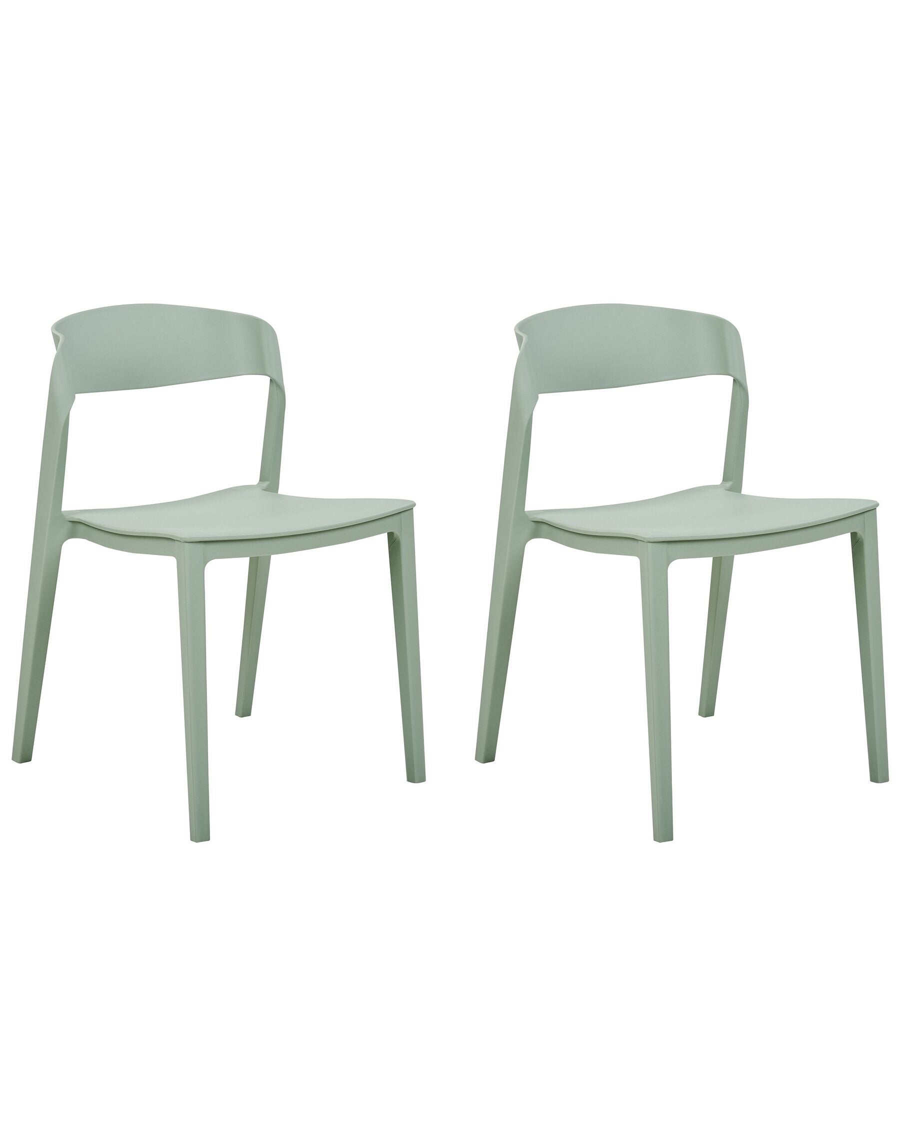Set Of 2 Dining Chairs Mint Green Somers