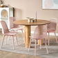 Set Of 4 Dining Chairs Pink Emory