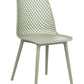 Set Of 4 Dining Chairs Green Emory