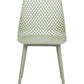Set Of 4 Dining Chairs Green Emory
