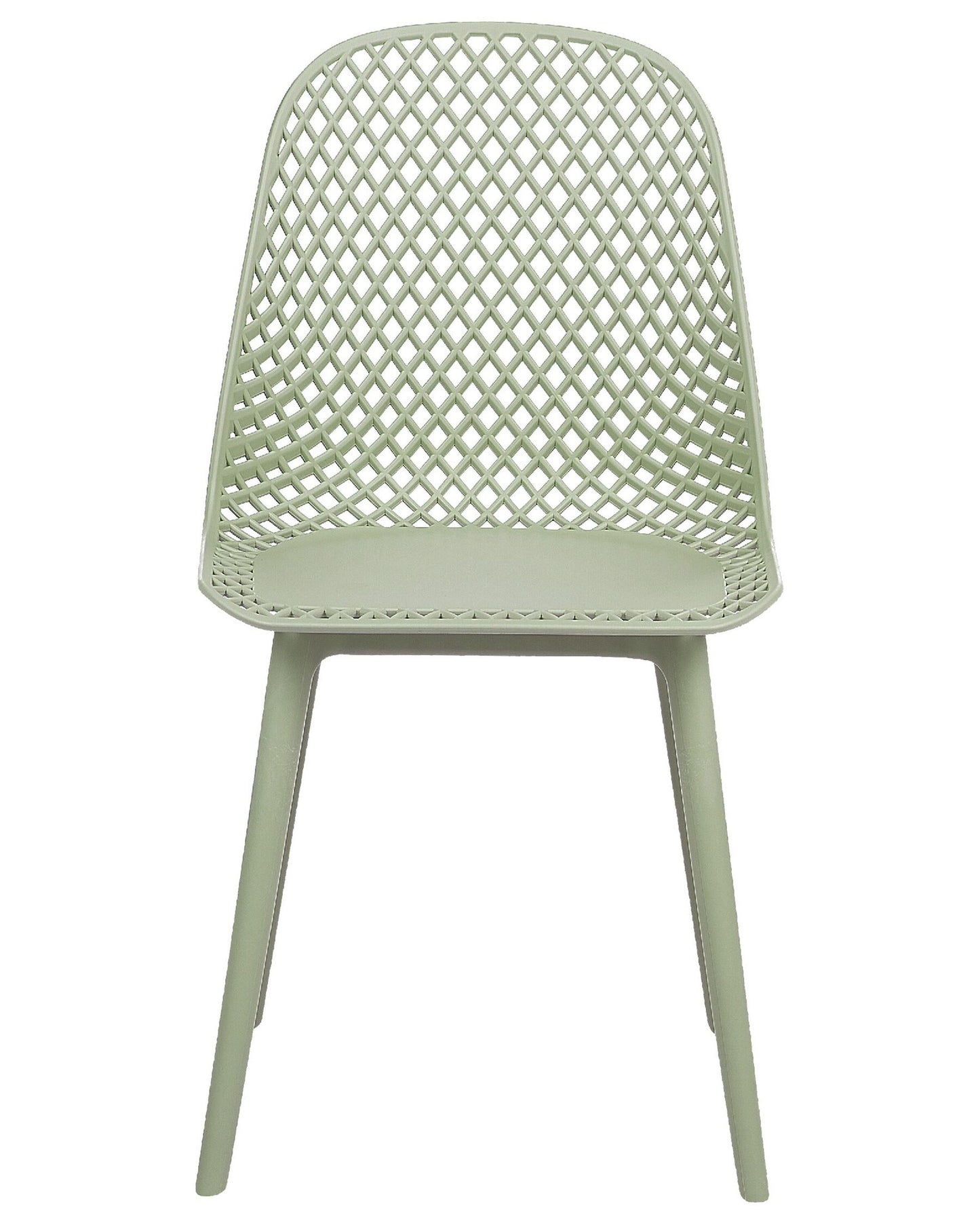 Set Of 4 Dining Chairs Green Emory