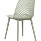 Set Of 4 Dining Chairs Green Emory