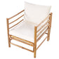 garden lounge set with table 6 seater cerreto bamboo wood off-white