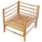 garden lounge set with table 6 seater cerreto bamboo wood off-white