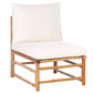 garden lounge set with table 6 seater cerreto bamboo wood off-white