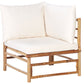 garden lounge set with table 6 seater cerreto bamboo wood off-white